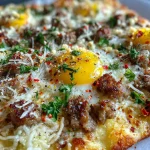 Sausage Gravy Breakfast Pizza