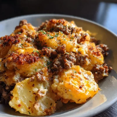 Easy Ground Beef Potato Casserole