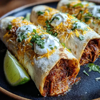 Creamy Chile Colorado Burritos