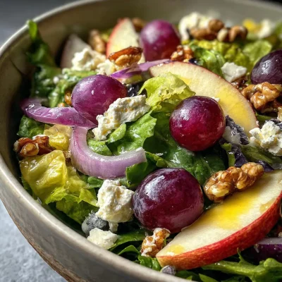 Apple Salad With Grapes