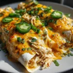 Jalapeno Cheesy Chicken Enchiladas