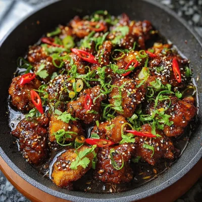 Sticky Honey Garlic Skillet