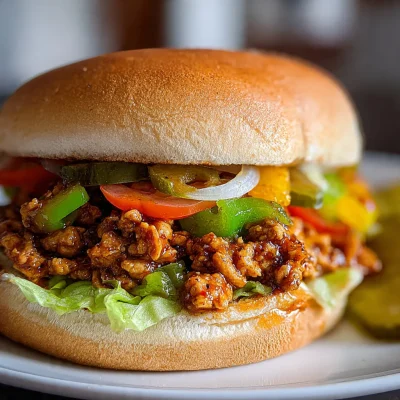 Cajun Spicy Chicken Sloppy Joes
