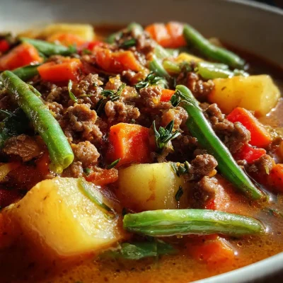 Shipwreck Stew Ground Beef