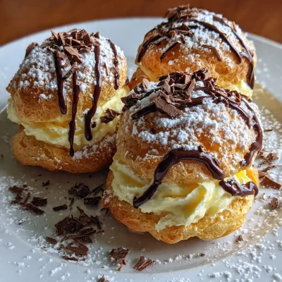 Italian Cream Puffs Custard