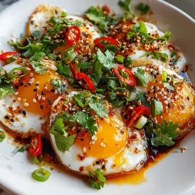 Spicy Chili Garlic Eggs