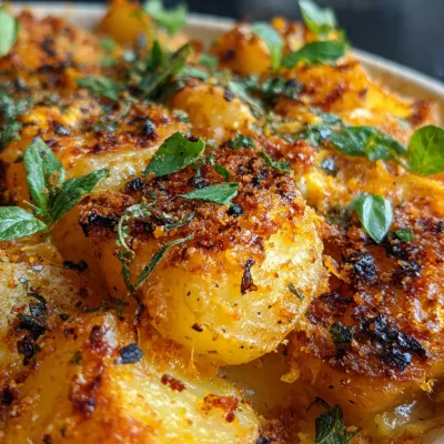 Cheesy Herb Potato Bake