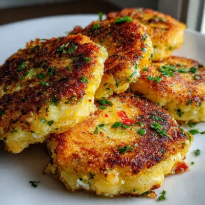 Cheesy Stuffed Potato Cakes