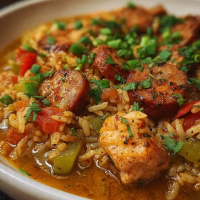 Cajun Chicken Sausage Jambalaya
