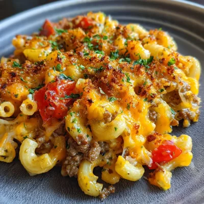 Cheesy Hamburger Casserole Tast