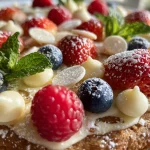 White Chocolate Brownie Pizza