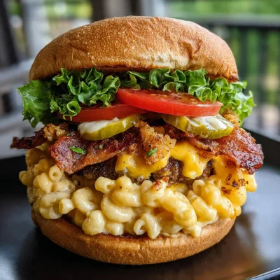 Bacon Mac Cheese Burger
