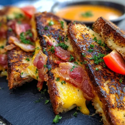 Bacon Grilled Cheese Fingers