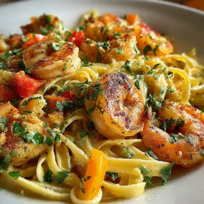 Creamy Cajun Shrimp Pasta