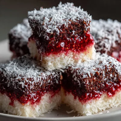 Raspberry Lamingtons